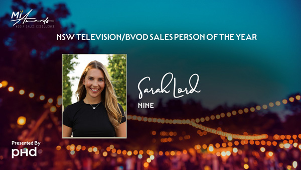 NSW Television/BVOD Sales Person of the Year