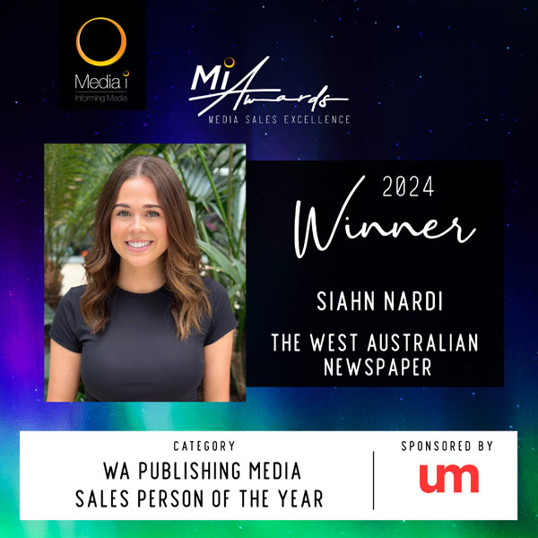 WA Publishing Media Sales Person of the Year